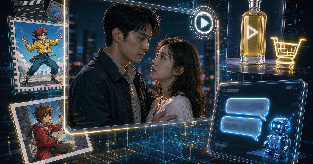 笔落星河 AI 工作台全景：真人 AI 短剧、漫剧分镜、漫画、电商广告与 Agent 创意写作五个创作界面同屏